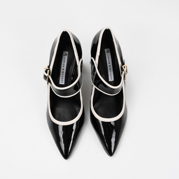 NWT Jorge Bischoff Black Patent Leather Mary Jane Pumps | BR Designer 🇧🇷 - Picture 7 of 9